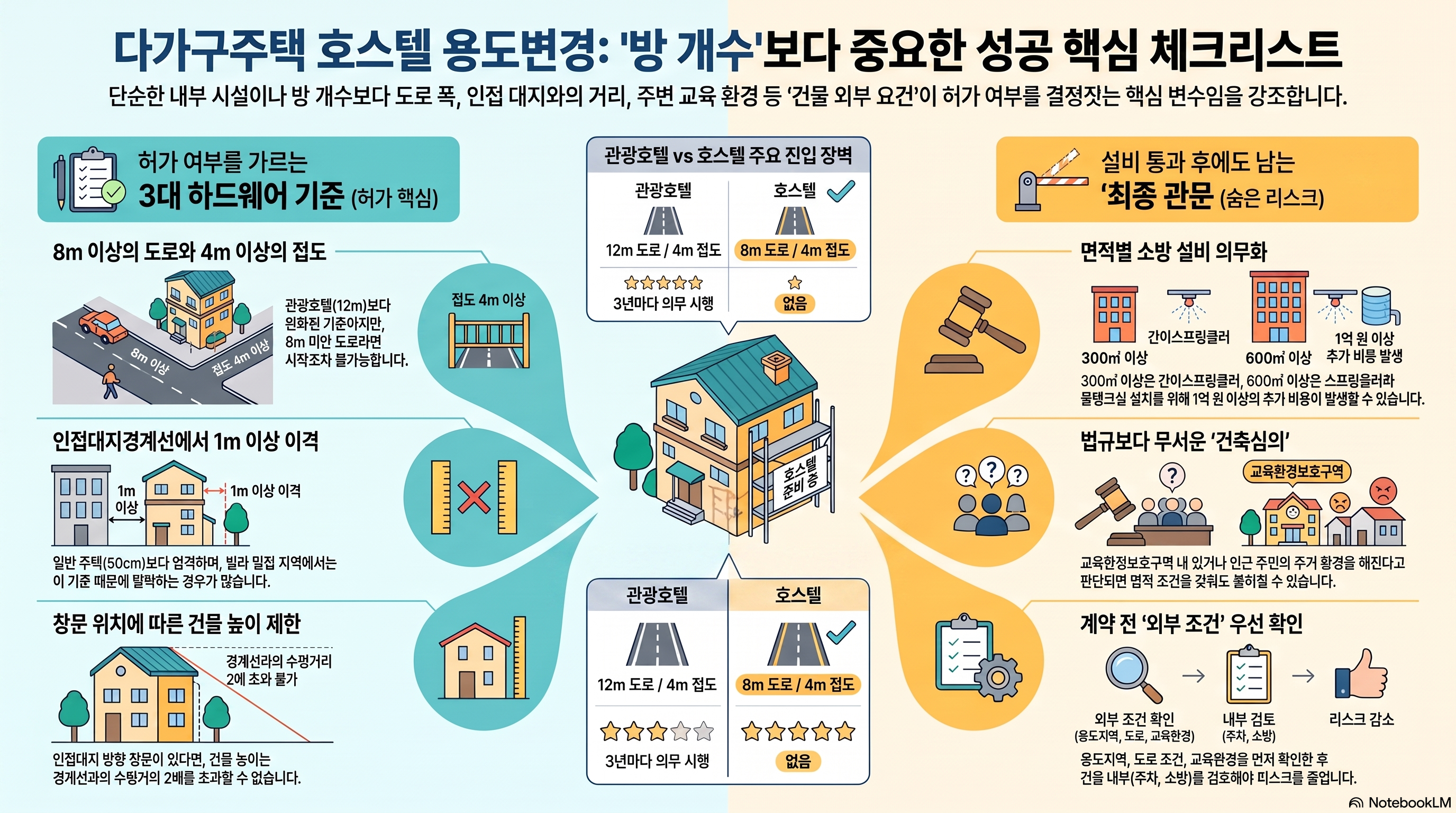 다가구주택 호스텔 용도변경 핵심 가이드