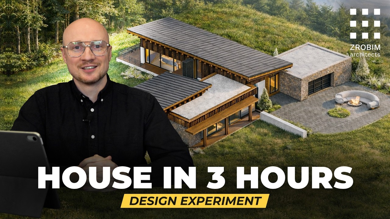 Can You Design a House in 3 Hours? Pro, Beginner, and Non-Architect — Whose concept Is Better